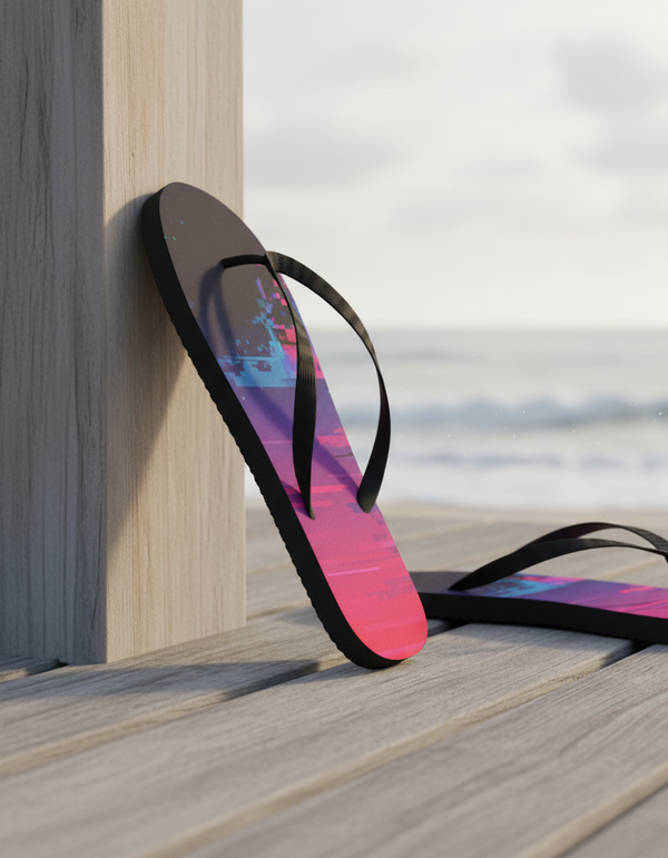 Glitch Collection flip flops
