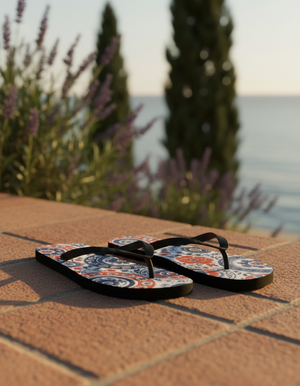 Serene Wave Celadon Flip Flops