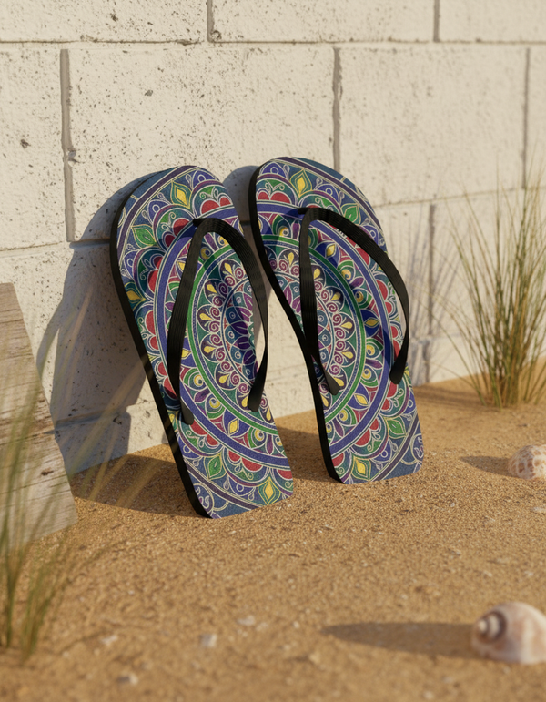 Mandala Collection flip flops