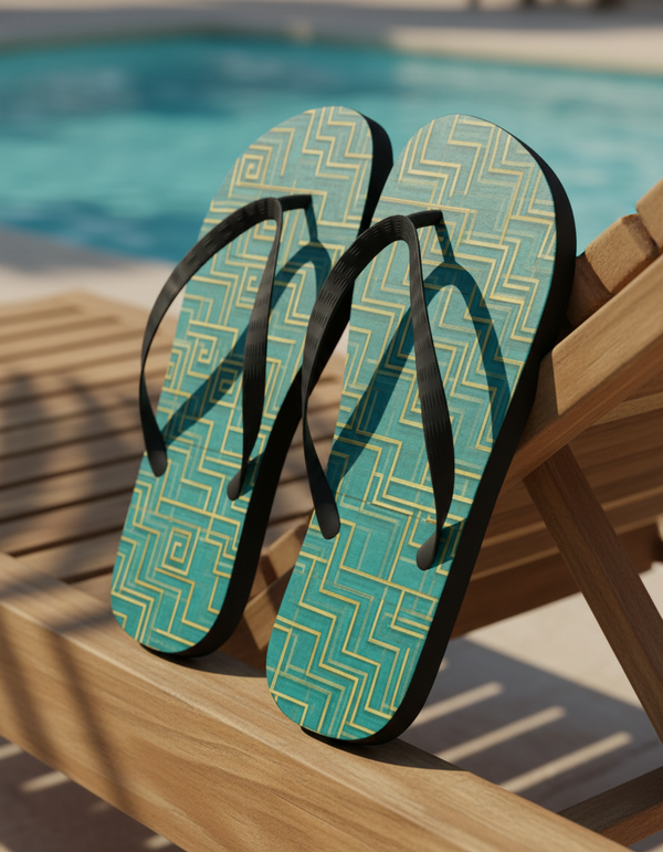 Greek Collection flip flops
