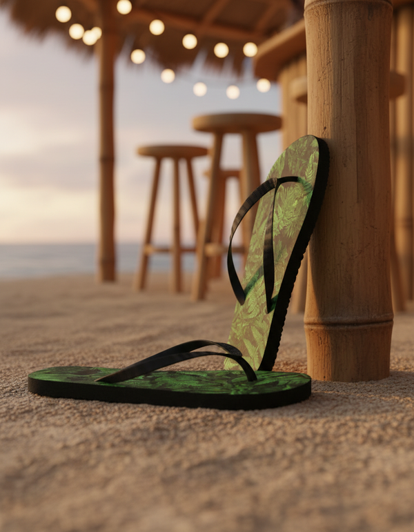 Fern Collection flip flops
