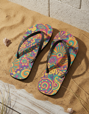 Dream Wave Trippy Flip Flops