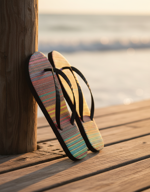 Vibrant Beat Pulse Flip Flops