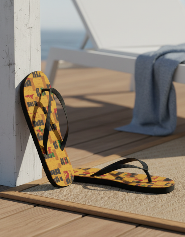 African Collection flip flops