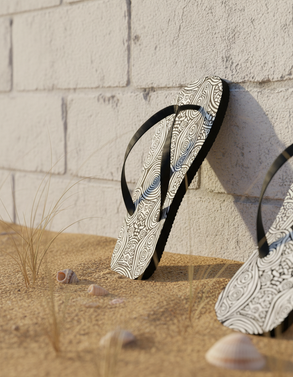 Noir Collection flip-flops