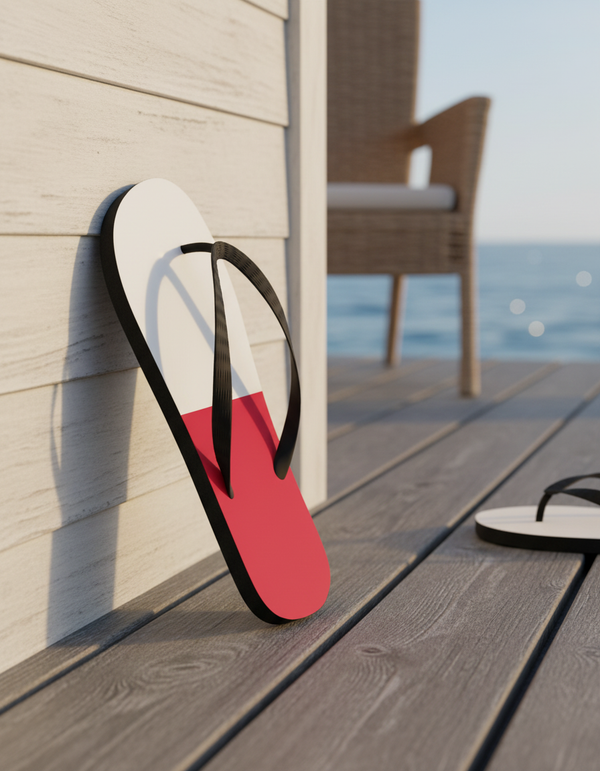 Polish Collection flip flops