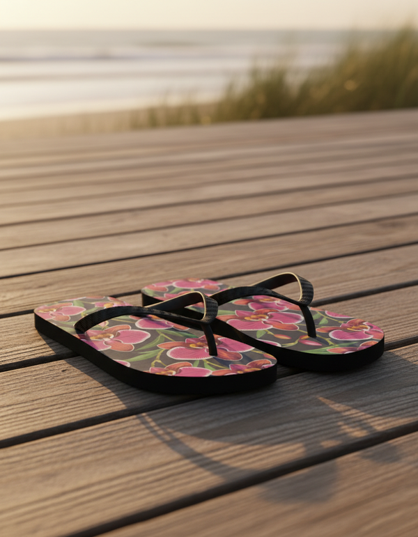 Orchid Collection flip flops