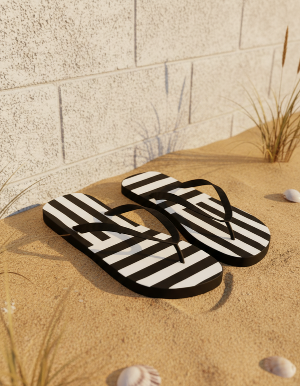 Stripe Collection flip flops