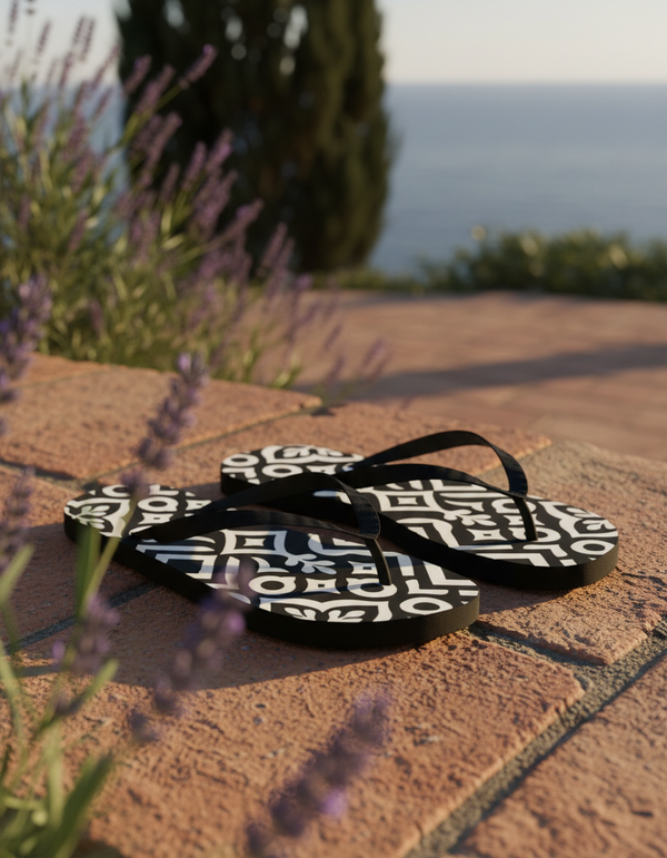 Noir Collection flip flops