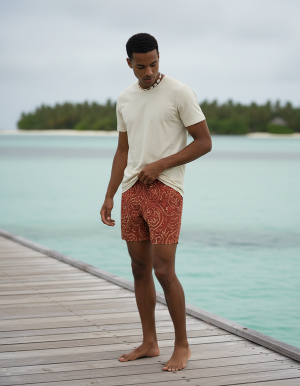 Men's Bandhani Swim Trunks