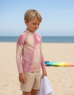 Millennial Pink Chroma Kids Rash Guard Kids Rash Guard — Dripper