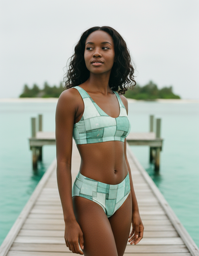 Jelly Mint Sumi high-waisted bikini