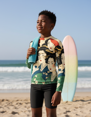 Runway Emerald Yume Youth Rash Guard Youth Rash Guard — Dripper