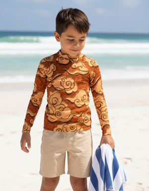 Muskmelon Zephyr Kids Rash Guard Kids Rash Guard — Dripper