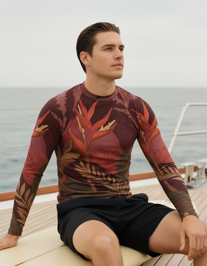 Lava Falls Tropique Rash Guard Men's Rashguard — Dripper