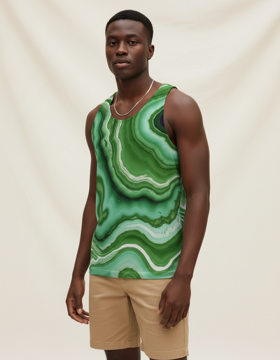 Men's Runway Emerald Sublime Tank Top tank top