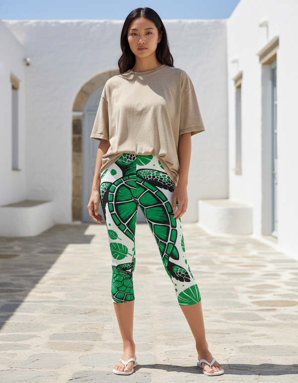 Tide Capri Leggings Capri Leggings — Dripper