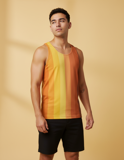 Men's Burnt Sienna Loom Tank Top tank top