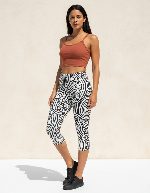 Cipher Capri Leggings Capri Leggings — Dripper
