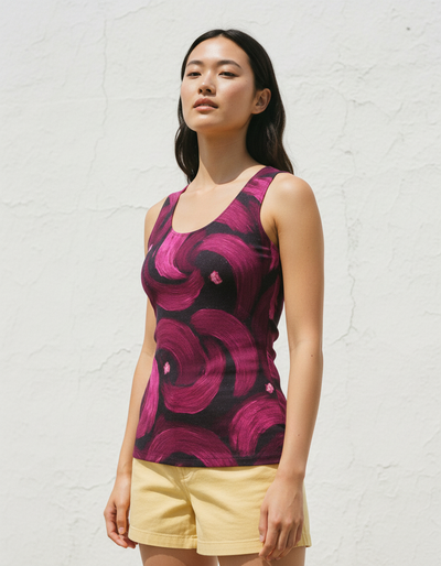 Women's Electric Fuchsia Eclipse Tank Top tank top