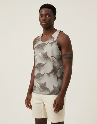Men's White Onyx Azure Tank Top tank top