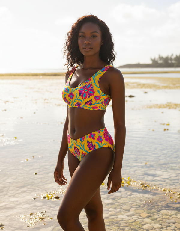 Kaleidoscope High-Waisted Bikini bikini — Dripper