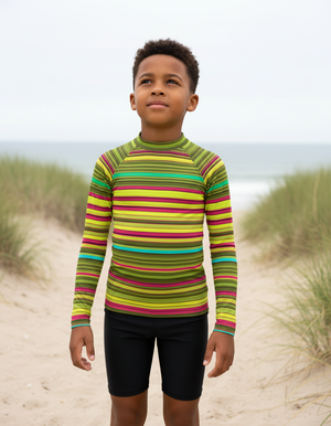 Kids Runway Chartreuse Eclipse kids rashguards