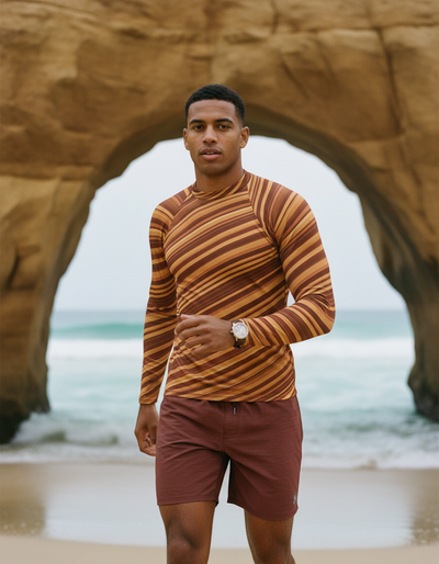 Men's Muskmelon Sway rash guard