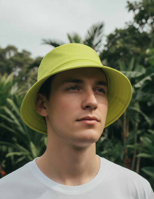 Bucket Hat in Lime