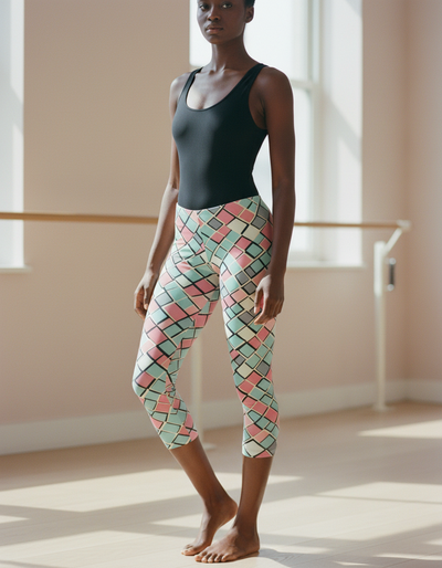 White Onyx Vortex Capri Leggings capri leggings