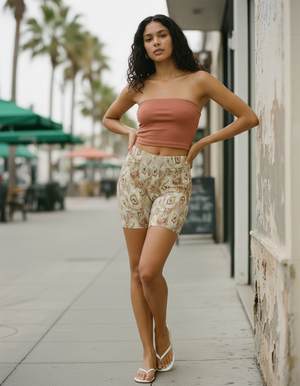 Women's Peacock Short Shorts