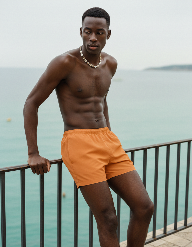 Muskmelon Men's Swim Trunks Men's Swim Trunks — Dripper
