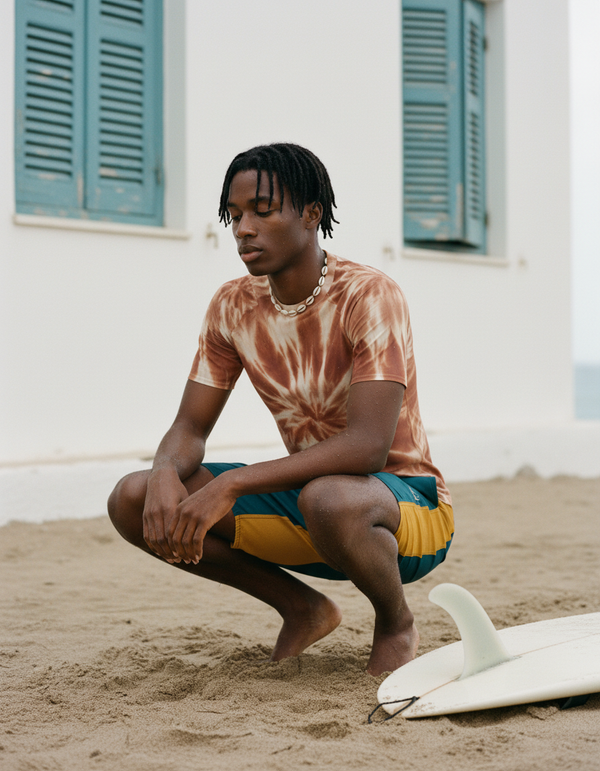 Men's Tie-Dye Rash Guard