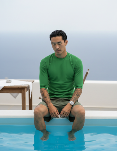Men's Green rash guard