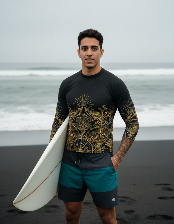Gilded Deco rashguards
