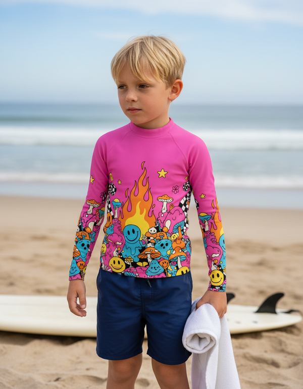 Acid Pop kids rashguards