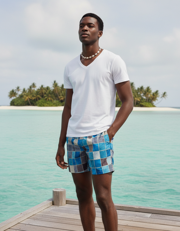 Men's Mosaic Tile Swim Trunks