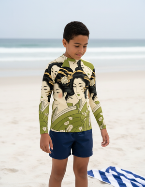 Youth Runway Chartreuse Yume youth rashguards