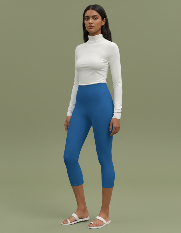 Lapis Leggings Capri Yoga Leggings — Dripper