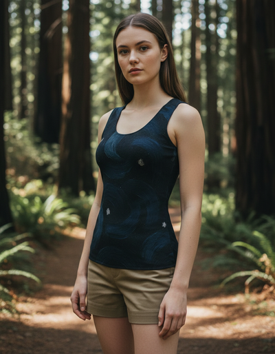 Women's Blue Aura Eclipse Tank Top tank top
