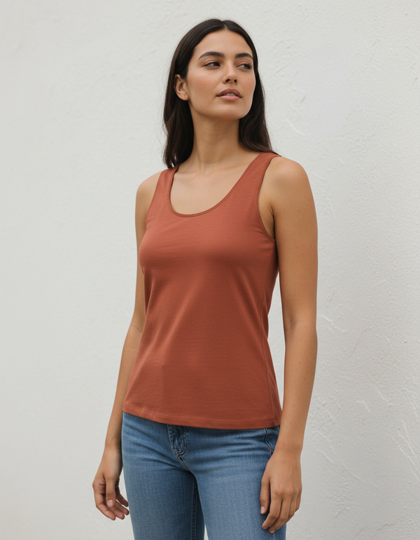 Tank Top in Burnt Sienna