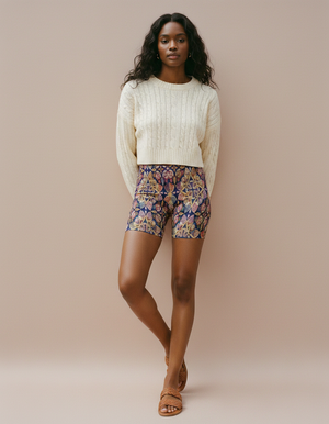 Women's Complex Color Patterns Short Shorts