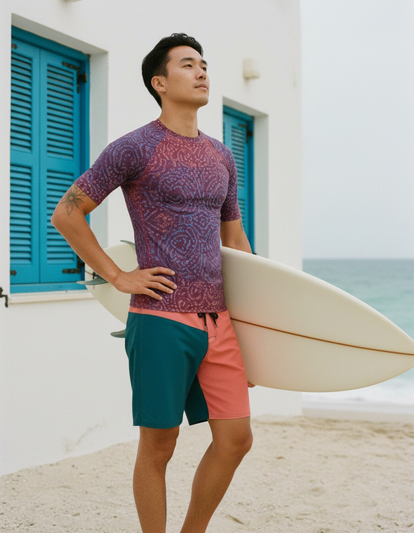 Men's Bandhani Rash Guard