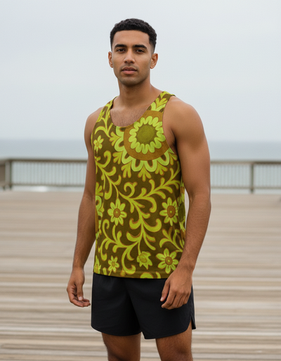 Men's Runway Chartreuse Zarif Tank Top tank top