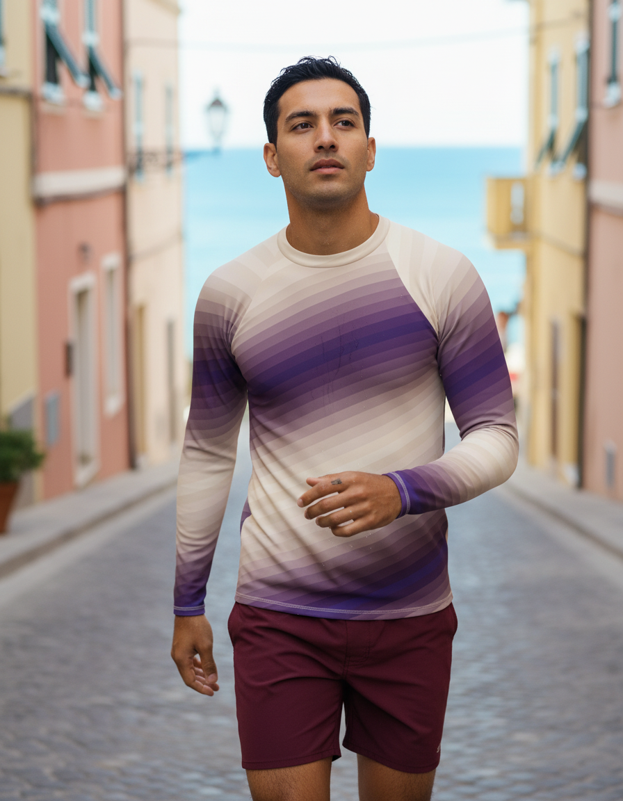 Men's Angora Ripple men's rashguards
