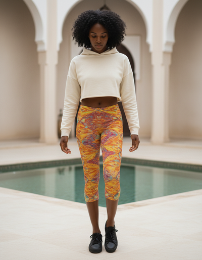 Burnt Sienna Tsubaki Capri Leggings capri leggings