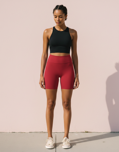 Alizarin Yoga Shorts yoga shorts