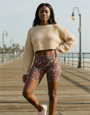 Women's Torajan Patterns Short Shorts