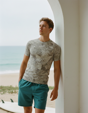 Men's White Onyx Verdant men's short-sleeve rashguards