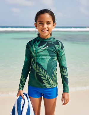 Alexandrite Tropique Kids Rash Guard bikini — Dripper